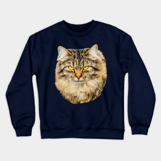 Cats face Crewneck Sweatshirt